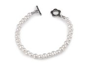 Náramek z nerezové oceli perlový