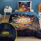 Povlečení Veselý vesmír svítící Bavlna, 140/200, 70/80 cm