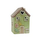 Dekorace domeček s LED osvětlením X6657 - 7 × 6 × 11 cm