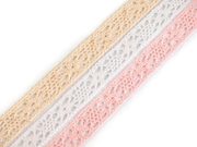 Bavlněná krajka mix šíře 13 mm 3 ks