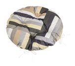 Sedák Adéla prošívaný kulatý Šedá,Béžová 62/231 průměr 40 cm