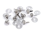 Dvounožkový hřeb / kovové nožičky na kabelky filigrán Ø10 mm; 12 mm 10 sad