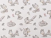 Bavlněná látka / plátno liška