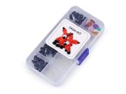 Sada očí s pojistkou s glitry Ø10; 12 mm