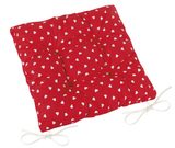 Sedák Adéla prošívaný Červená,Bílá 41/327 40x40 cm