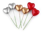 Srdce na drátku 10 ks