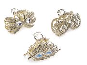 Kovový skřipec do vlasů s broušenými kamínky