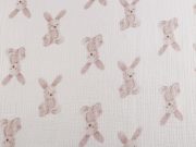 Mušelín / dvojitá gázovina zajíček METRÁŽ