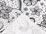 Bavlněná látka / plátno krajka METRÁŽ