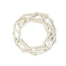 Věnec z dřívek bílý pr. 30 cm P0275 - dia 30 x 7 cm