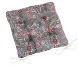 Sedák DITA prošívaný - 40x40 cm, prošívaný mučenka - šedá