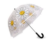 Dívčí průhledný deštník květy