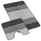 SADA BANY 60x100 + 60x50 cm - s výkrojem Šedá 810/006