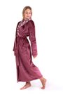 Župan s límcem Flora mauve wine 25 56 4853