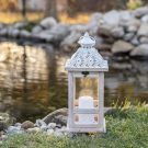 Dřevěná lucerna D3131 - 38 cm