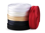 Šikmý proužek saténový šíře 20 mm zažehlený návin 25 metrů