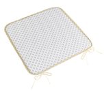 Sedák Adéla hladký Šedá,Bílá 34/905