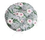 Sedák Adéla prošívaný kulatý Růžová,Šedá,Zelená 62/245 průměr 40 cm