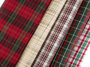 Vánoční dekorační káro s lurexem METRÁŽ