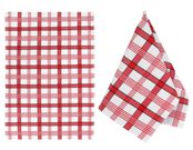 Kuchyňská utěrka 1 ks Červená,Bílá 176A