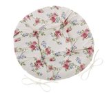 Sedák DITA kulatý prošívaný Smetanová,Růžová,Zelená 62/404 průměr 40 cm