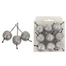 Dekorace jablko, 9ks X1667/ST - dia 3,2 x 3,5/8 cm