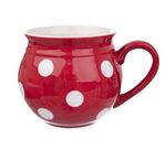 Hrnek KRAJÁČ červený puntík 1l O0138