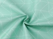 METRÁŽ Kočárkovina 600D geometrický vzor s PVC úpravou