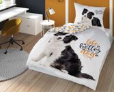 Povlečení Border kolie Life bavlněné 140/200, 70/80 cm