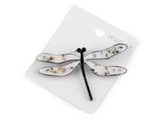 Brož vážka zdobená perleťovými vločkami