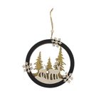 Dekorace k zavěšení D3397-19 - dia 15 x 1 cm