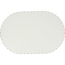 Sololak bílý ovál 45x30cm s otvory 22B4530V - 45x30