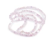 Skleněné korálky broušené 4 mm ploché, na drátku