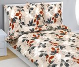 Povlečení krepové Oranžová,Šedá,Béžová 80/807