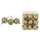 Dekorace jablko, 9ks X1667/CH - dia 3,2 x 3,5/8 cm