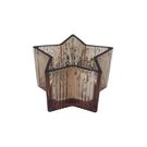 Dekorační svícen hvězda S0508/3 - 14×0×8 cm