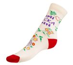 Ponožky Nejlepší babička na světě Červená,Smetanová,Fialová Nejlepší babička na světě