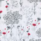 Látka - Dita Šedá,Červená,Bílá 48/405 šířka 140 cm