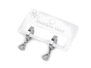 Náušnice z nerezové oceli srdce, čtyřlístek, hory