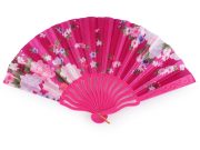 Vějíř textilní květy