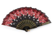 Vějíř textilní motýli s glitry