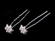 Perlová vlásenka květ Ø17 mm 2 kusy