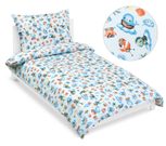 Povlečení bavlněné Junior Modrá 90/008 140x200, 70x90 cm