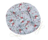 Sedák DITA kulatý prošívaný Šedá 62/402 průměr 40 cm