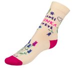 Ponožky Nejlepší maminka na světě Růžová,Smetanová,Fialová Nejlepší maminka na světě