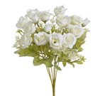 Kytice růžiček - bílá