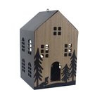 Dekorační svícen domeček K4530 - 19.00 × 19.00 × 31.00 cm