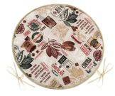 Sedák EMA kulatý hladký Béžová,Hnědá 79/563 průměr 40 cm