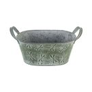 Květináč plechový K2649/1 - 23 x13 x 10.5/14,5 cm