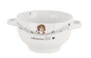 Miska keramická NEKONEČNÁ LÁSKA pes průměr 14 cm O0348 - dia 14 x 8 cm